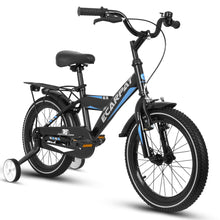 Load image into Gallery viewer, A16115 Kids Bike 16 inch for Boys & Girls with Training Wheels, Freestyle Kids' Bicycle with fender and carrier.