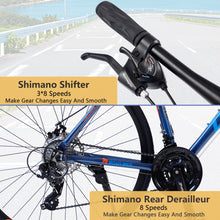Load image into Gallery viewer, 24 Speed Hybrid bike Disc Brake 700C Road Bike For men women's City Bicycle