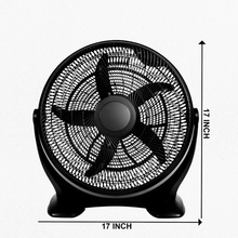 Load image into Gallery viewer, Simple Deluxe 14 Inch 3-Speed Plastic Floor Fans Oscillating Quiet for Home Commercial, Residential, and Greenhouse Use, Outdoor/Indoor, Black