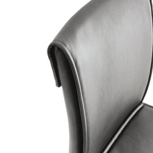 Load image into Gallery viewer, Grey Leather Barstool Dining Counter Height Chair Set of 2