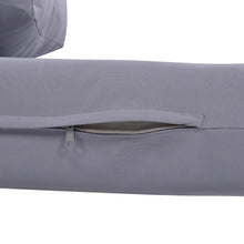 Load image into Gallery viewer, TREXM 1-Piece Woven Rope Outdoor Swing Sofa with Soft Cushions Seating 2 for Patio, Courtyard and Balcony (Light Grey)