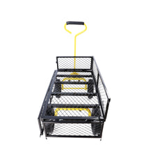 Load image into Gallery viewer, (Black +Yellow solid wheels wagon cart)Solid wheels Tools cart Wagon Cart Garden cart trucks make it easier to transport firewood