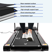 Load image into Gallery viewer, Folding Treadmill with Incline 2.5HP 12KM/H Electric Treadmill for Home Foldable, Bluetooth Music Cup Holder Heart Rate Sensor Walking Running Machine for Indoor Home Gym Exercise Fitness
