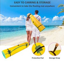 Load image into Gallery viewer, Floating Water Mat, 12' × 6' Lily Pad Floating Mat, 3-Layer Foam Water Floating Pad for Water Recreation and Relaxing, Thick and Durable Water Activities Mat for Lake, Oceans