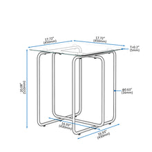 Load image into Gallery viewer, Modern Tempered Glass Coffee Table End Table Side Table for Living Room,bedroom, Transparent