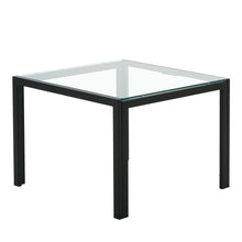 Load image into Gallery viewer, Coffee Table Set of 2, Square Modern Table with Tempered Glass Finish for Living Room,Transparent