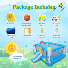 Load image into Gallery viewer, Multifunctional Jump 'n Slide Inflatable Bouncer for Kids Complete Setup with Blower - 198" x 180" Play Area - 96" Tall