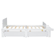 Load image into Gallery viewer, Twin Bed with Footboard Bench,2 drawers,White