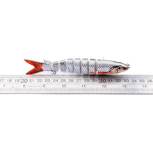 Load image into Gallery viewer, Pike Fishing Lures Artificial Multi Jointed Sections Hard Bait Trolling Pike Carp Fishing Tools