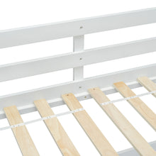 Load image into Gallery viewer, Twin Size High Loft Bed with inclined Ladder, Guardrails,White