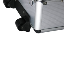 Load image into Gallery viewer, White Hand Tool Box with 4 Layers of Toolset and Wheels
