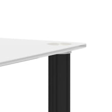 Load image into Gallery viewer, 1-Piece White+Black Side Table , 2-Tier Space End Table ,Modern Night Stand, Sofa table, Side Table with Storage Shelve