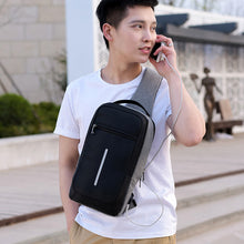Load image into Gallery viewer, Anti-theft USB charging chest bag with you
