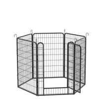 Load image into Gallery viewer, 6 Panels Heavy Duty Metal Playpen with door,39.37"H Dog Fence Pet Exercise Pen for Outdoor, Indoor