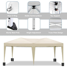 Load image into Gallery viewer, 10'x20' Folding Canopy with 6 Removable Sidewalls Outdoor Event Shelter UPF 50+ Gazebo Portable Tents for Parties Beach Camping Wedding EZ Pop Up Canopy