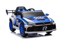 Load image into Gallery viewer, 12V4A 20W*2 one button start, forward and backward, high and low speed, music, front light, power display, two doors can open, 2.4G R/C, seat belt four wheel absorber KIDS RIDE ON CAR