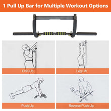 Load image into Gallery viewer, Wall Mounted Pull Up Bar Exercise Chin Bar Portable Dip Bars for Indoors Home Gym