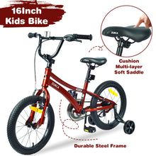 Load image into Gallery viewer, ZUKKA Kids Bike,16 Inch Kids' Bicycle with Training Wheels for Boys Age 4-7 Years,Multiple Colors