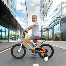 Load image into Gallery viewer, A16114 Kids Bike 16 inch for Boys & Girls with Training Wheels, Freestyle Kids' Bicycle with fender.