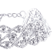 Load image into Gallery viewer, Luxury Diamond Crystal Rhinestone Pendant Choker Collar Gold Silver Chain Necklace Women Wedding Jewelry