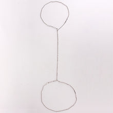 Load image into Gallery viewer, Fashion Women's Silver Shiny Crystal Rhinestone Double Front & Back Body Chains Jewelry