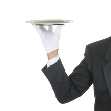 Load image into Gallery viewer, 1 Pair White Cotton Soft Gloves Coin Jewelry Silver Inspection Work Gloves 8.5"