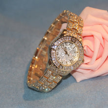 Load image into Gallery viewer, Luxury Women Shiny Rhinestone Stainless Steel Dial Analog Quartz Wrist Watch Fashion Gift