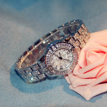 Load image into Gallery viewer, Luxury Women Shiny Rhinestone Stainless Steel Dial Analog Quartz Wrist Watch Fashion Gift