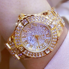 Load image into Gallery viewer, Luxury Women Shiny Rhinestone Stainless Steel Dial Analog Quartz Wrist Watch Fashion Gift