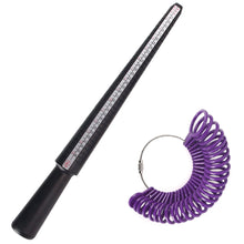 Load image into Gallery viewer, US Mandrel Ring Measuring Sizer Gauge Finger Size Sizing Stick Jewelry Tool Set