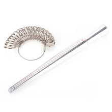 Load image into Gallery viewer, Silver Ring Sizer Stick Gauge Tool Set Metal US Size Standard Mandrel Finger Sizing Measuring Jewelry
