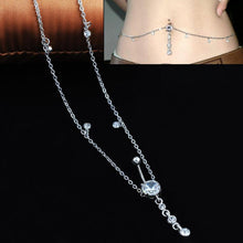 Load image into Gallery viewer, Fashion Rhinestone Crystal Waist Chain Dangle Bar Belly Button Navel Ring Bar Body Piercing Jewelry