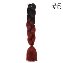 Load image into Gallery viewer, 60CM Kanekalon Ombre Synthetic Jumbo Braiding Hair Extension Afro Twist Braids