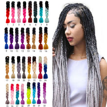 Load image into Gallery viewer, 60CM Kanekalon Ombre Synthetic Jumbo Braiding Hair Extension Afro Twist Braids