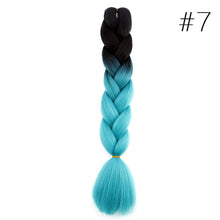 Load image into Gallery viewer, 60CM Kanekalon Ombre Synthetic Jumbo Braiding Hair Extension Afro Twist Braids