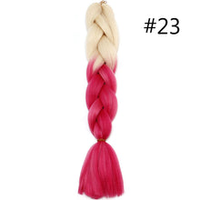 Load image into Gallery viewer, 60CM Kanekalon Ombre Synthetic Jumbo Braiding Hair Extension Afro Twist Braids