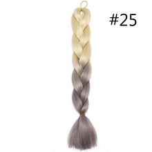 Load image into Gallery viewer, 60CM Kanekalon Ombre Synthetic Jumbo Braiding Hair Extension Afro Twist Braids