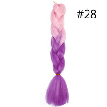 Load image into Gallery viewer, 60CM Kanekalon Ombre Synthetic Jumbo Braiding Hair Extension Afro Twist Braids