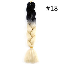 Load image into Gallery viewer, 60CM Kanekalon Ombre Synthetic Jumbo Braiding Hair Extension Afro Twist Braids