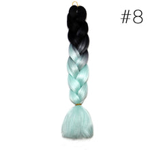 Load image into Gallery viewer, 60CM Kanekalon Ombre Synthetic Jumbo Braiding Hair Extension Afro Twist Braids