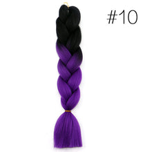 Load image into Gallery viewer, 60CM Kanekalon Ombre Synthetic Jumbo Braiding Hair Extension Afro Twist Braids
