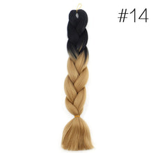 Load image into Gallery viewer, 60CM Kanekalon Ombre Synthetic Jumbo Braiding Hair Extension Afro Twist Braids