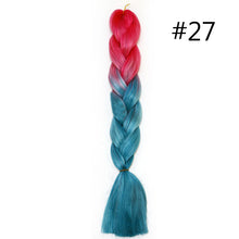 Load image into Gallery viewer, 60CM Kanekalon Ombre Synthetic Jumbo Braiding Hair Extension Afro Twist Braids