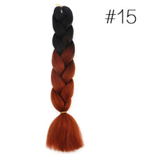 Load image into Gallery viewer, 60CM Kanekalon Ombre Synthetic Jumbo Braiding Hair Extension Afro Twist Braids