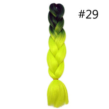 Load image into Gallery viewer, 60CM Kanekalon Ombre Synthetic Jumbo Braiding Hair Extension Afro Twist Braids