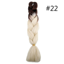 Load image into Gallery viewer, 60CM Kanekalon Ombre Synthetic Jumbo Braiding Hair Extension Afro Twist Braids