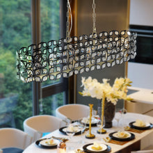 Load image into Gallery viewer, Modern Champagne Gold Oval Crystal ceiling chandelier Luxury Home Decor Light Fixture