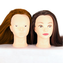 Load image into Gallery viewer, Beauty Salon Hairdressing Practice Head Mannequin Training 60cm Long Brown Gold Hair Tool