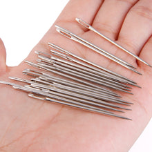Load image into Gallery viewer, Large-eye Stitching Needles Hand Sewing Needles for Leather Projects with Clear Bottle, 20 Pack 5.2 cm