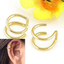 Load image into Gallery viewer, 1 Pair Fashion Women Clip-on Earrings Cartilage Ear Cuff Clip Wrap Non Pierced Colorful